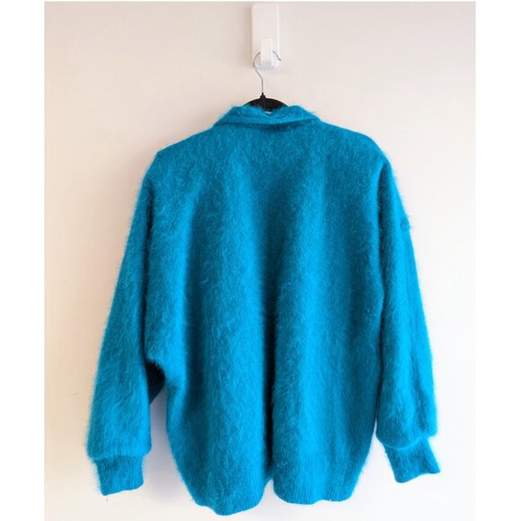 Vintage Turquoise 3D grape cardigan - Picture 2 of 12